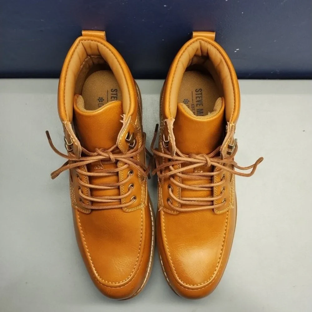 Steve Madden Bleeker Chukka Boots Mens US Size 11M Brown Comfort Moc Toe Lace Up